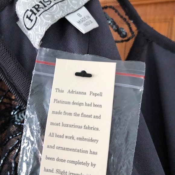 Stunning Adrianna Papell (Christina Wu) Beaded Gown - Picture 3 of 6